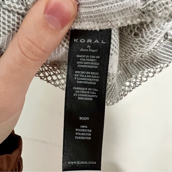 Koral Gray Camo Mesh Full Zip Hooded Jacket (XS) - Picture 9 of 10